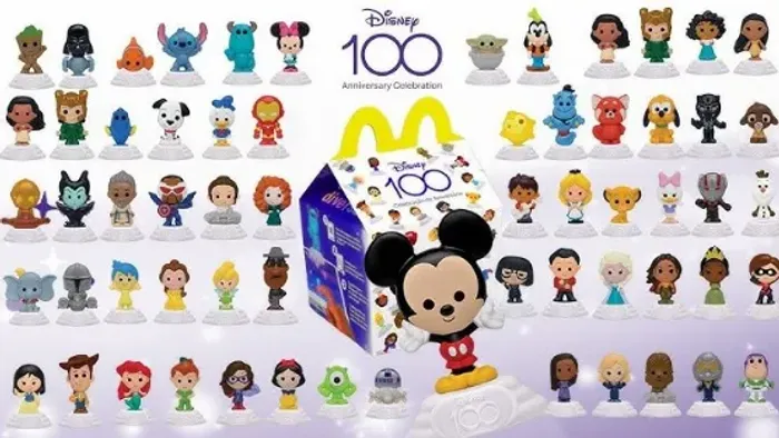 Coleção 62 Bonecos Da Disney 100 Anos Mc Donalds Novo 2023