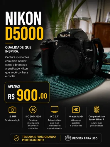 Câmera Nikon D5000