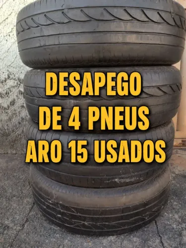 ? DESAPEGO! ?<br>4 Pneus Aro 15- R$ 300,00 o jogo