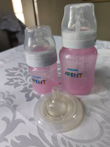 Kit Mamadeiras Avent - 125mL+260mL+Bicos tam. 1, 2 e 4