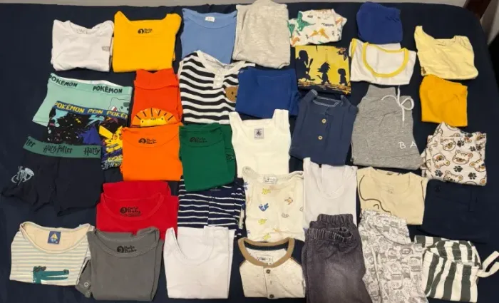 Lote de Roupas Infantis Bebê Pokémon Rei Leão Novas e Usadas Veste 6 meses a 3 anos