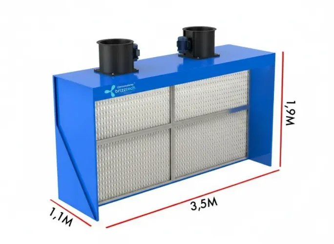 Cabine de Pintura Industrial IG-006 (3,5m x 1,9m) - Pronta Entrega