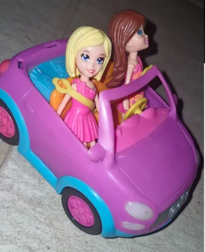 Polly Pocket - Mini carro com 2 bonecas