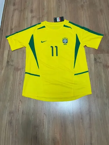 Camisa Brasil Retrô Ronaldinho Gaúcho #11 - Penta 2002 - G