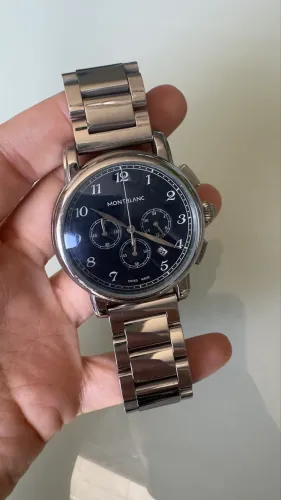 Relógio Estilo Montblanc - Pulseira de Aço