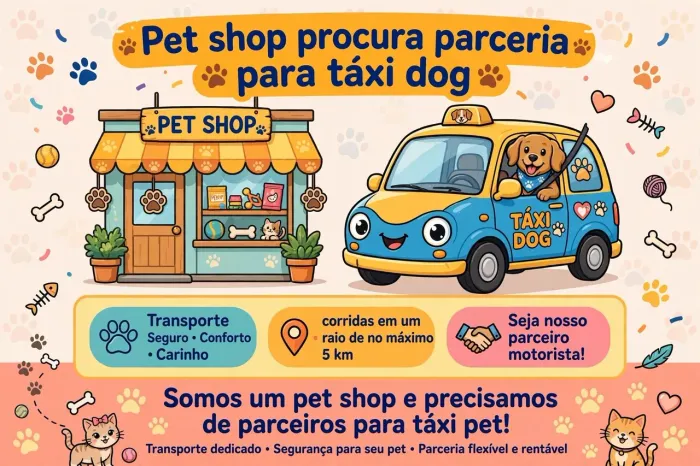 Táxi dog com veículo próprio
