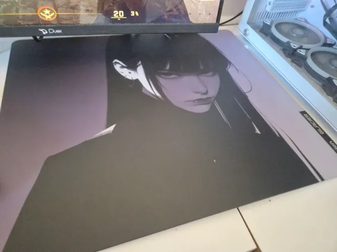 Mousepad de vidro glacier titorion