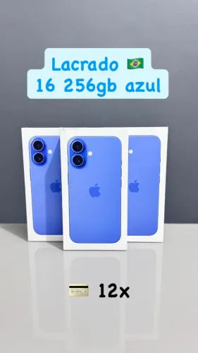iPhone 16 256gb azul (lacrado)