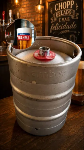 Barril de chopp AmBev para chope Brahma 