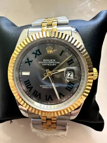 Rolex Datejust Gray Gold - AAA Automático 100% Funcional