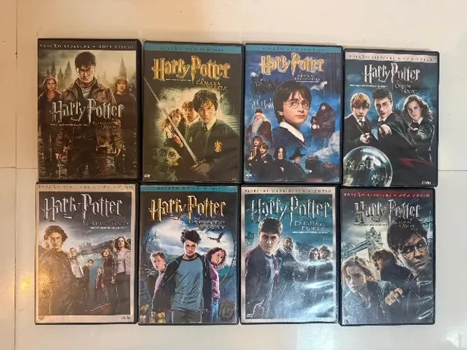 Coleção Dvds Completa Harry Potter - 8 filmes originais 