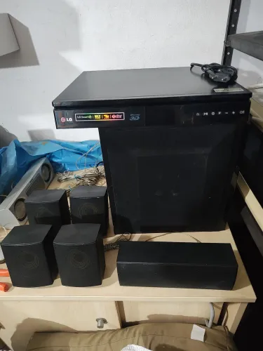 Home Theater LG Blu-ray 3D 5.1 BH6730S-F2 Completo e Funcionando
