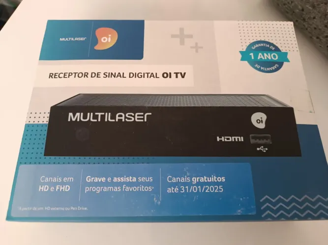 Receptor Oi tv HD Multilaser novo Mileto plano reposição troca pacote ponto adicional