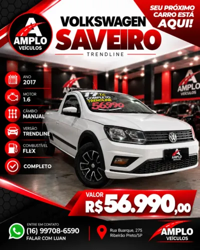 Volkswagen Saveiro Trendline 1.6 T.flex 8V 2017
