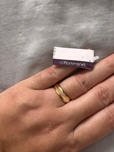 Anel banhado a ouro 18k