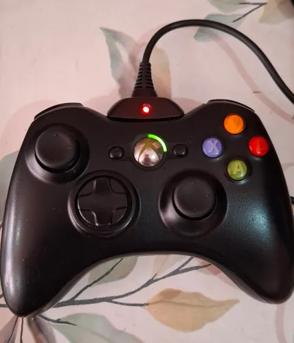Controle Original sem fio Xbox 360 + kit bateria e carregador novo!