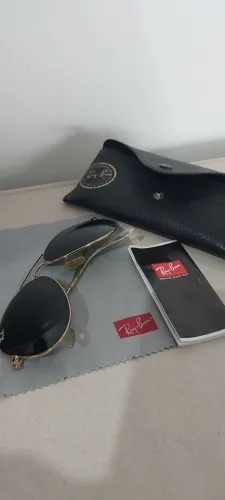 Óculos Ray-ban Aviador Original Rb 3025 Na Caixa Completo - Tam 58