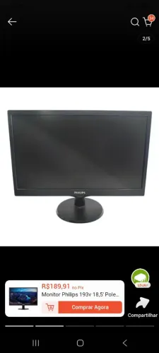 Monitor Philips 18,5 pol. LED HDMI