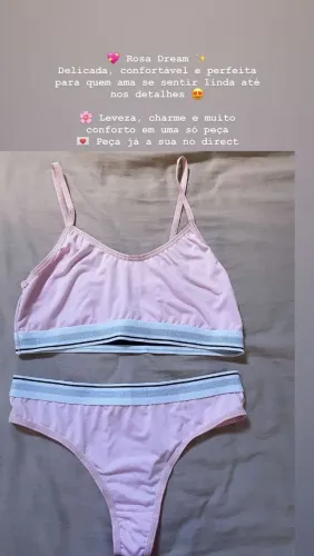 Conjunto top e calcinha