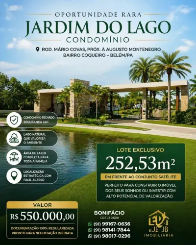 Lote, Jardim do Lago, Vendo excelente Lote, área:252,53m², ,bem localizado