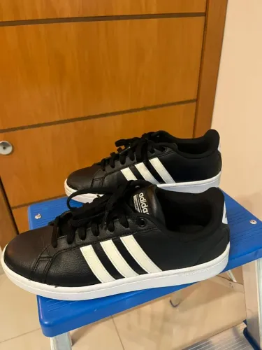 Tênis Adidas Masculino Casual Grand Court Cloudfoam Preto