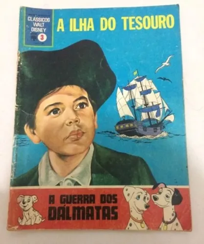Revista A Ilha Do Tesouro Guerra Dos Dalmatas - Walt Disney