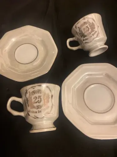 Xícara bodas prata 25 Schmidt 