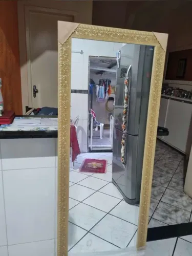 Espelho Decorativo com Moldura Dourada novos