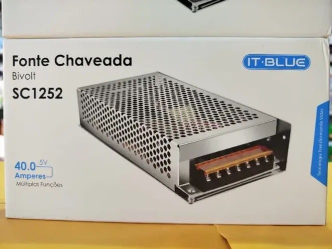 Fonte chaveada 5v 40A 110v/220v bivolt (Jk Eletrônicos - Distribuidor de fontes)