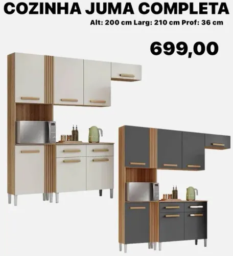 Armário de cozinha completo ripado - FRETE GRÁTIS ENTREGA HOJE !!!
