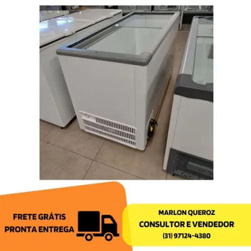 Freezer Tampa de Vidro Metalfrio Novo