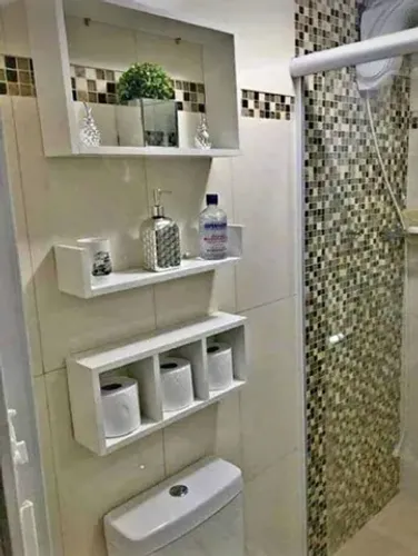 Nicho de parede decorativo para lavabo