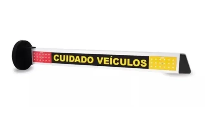 Sinaleiro garagem entrada e saída em led