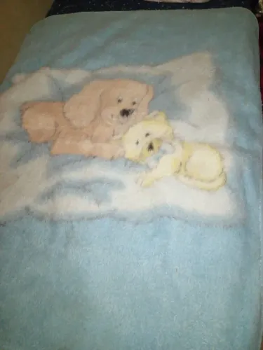 Cobertor de Bebê com Desenho de Cachorrinhos