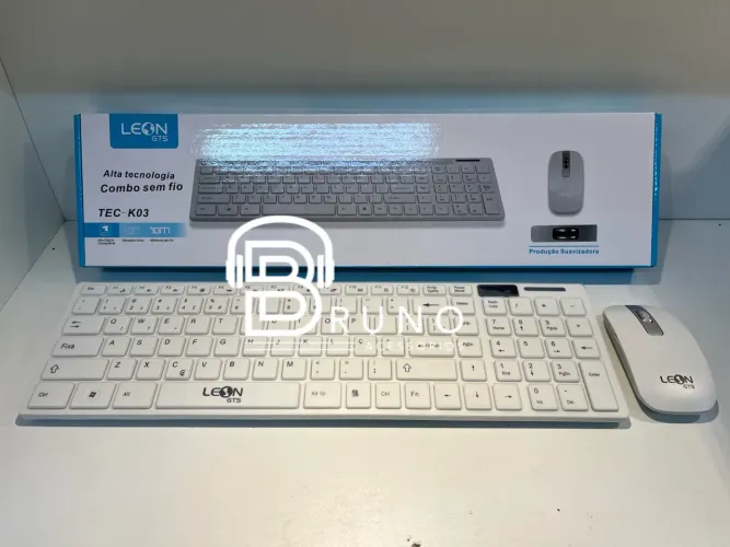 Kit teclado e mouse sem fio USB wireless 