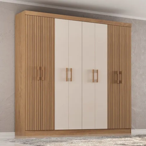 Gurda roupa casal 8 portas bem dividido 
