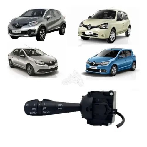Chave de Seta Sandero 2012 / Logan 2013 / Clio 2010 - 2012 / Captu 2013 Com Farol Neblina