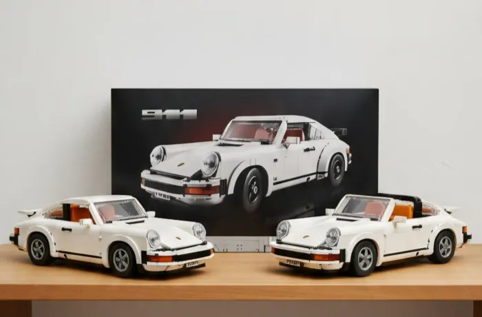 BLOCOS DE MONTAR PORSCHE 911 TURBO/TARGA 1458 PEÇAS MODELO 10298 MARCA MEGA TIPO LEGO