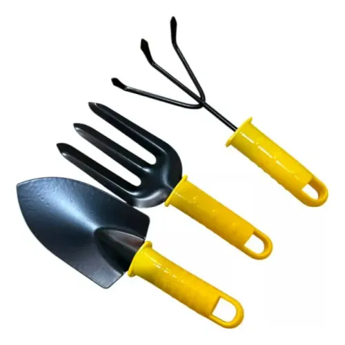 Conjunto Jardinagem Completo Com Cabo Antiderrapante