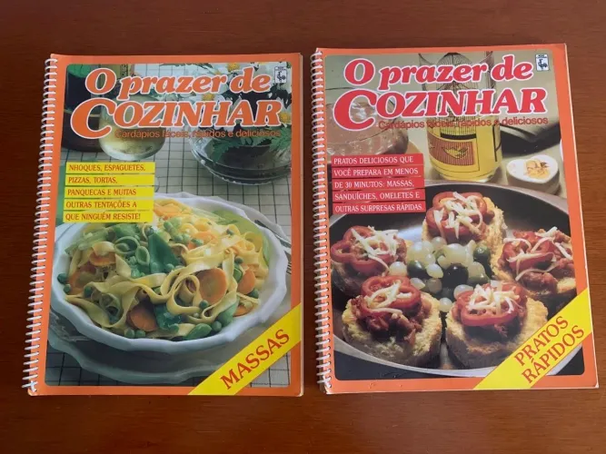 Livros de receita- o prazer de cozinhar