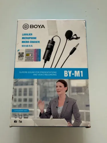 3 Microfones de Lapela BOYA BY-M1 - Novo