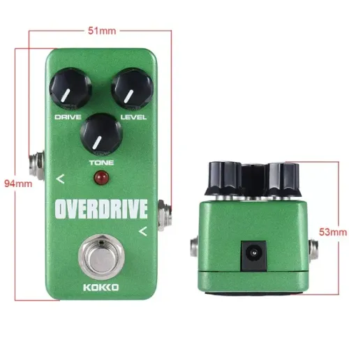 Mini Fod3 Pedal Kokko Overdrive Tube Screamer Pronta Entrega Verde
