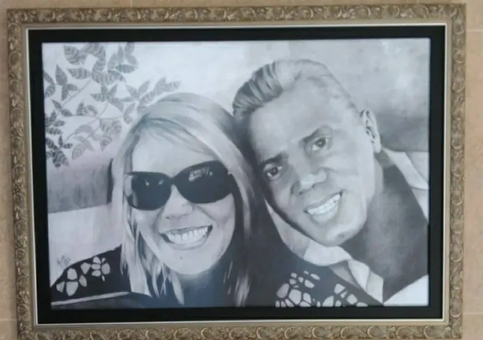 Quadro com desenho realista