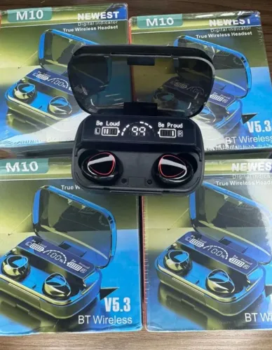 Fone de ouvido M10 TWS Bluetooth 5.3 - Novo!