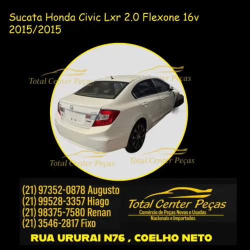 Parachoque Sucata Honda Civic Lxr 2.0  2015