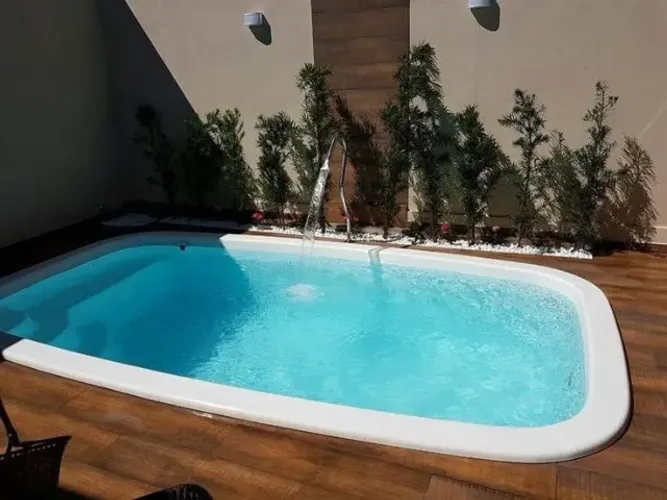 Piscina de fibra melhor categoria da região