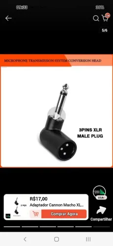 Adaptador xlr sem fio