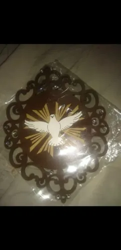 Placa decorativa de MDF do Divino Espírito Santo*nova*!