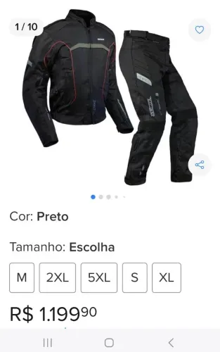 Jaqueta e Calça IMPERMEÁVEL para segurança de motociclista ou motoqueiro.
