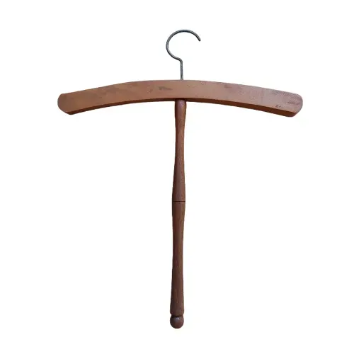 Cabide madeira maciça antigo raro modelo em T (usado)